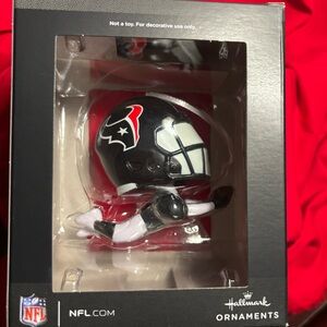 NWOT Hallmark Black and White Football Helmet Ornament